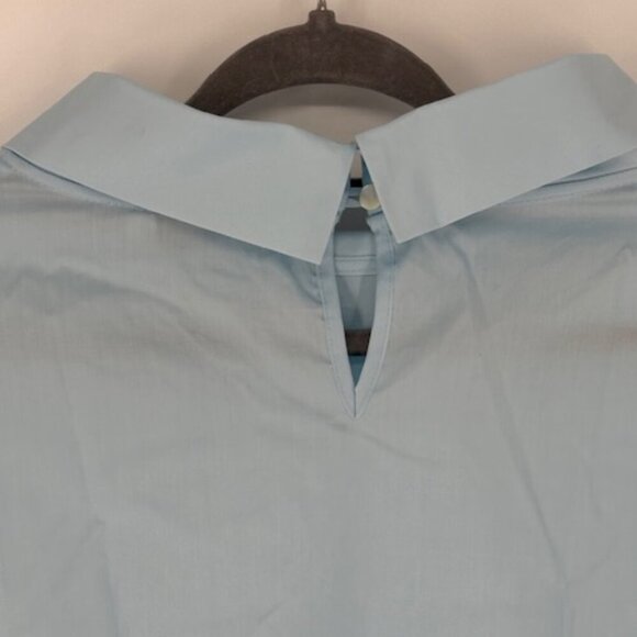 Harshman “Perry” Colorblock Funnel-Neck Tunic in White & Blue – NWT – 3X - Picture 8 of 10